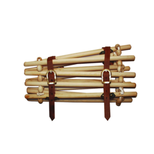 Collare con stecche legno e cinturini in nylon regolabili